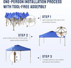 CROWN SHADES Gazebo 10x10 Pop Up Canopy - Image 6