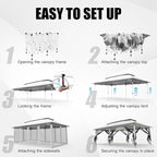 COBIZI 12x20 Pop Up Canopy Tent - Image 5