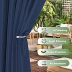 HolidayIdeas Waterproof Outdoor Curtains - Image 3