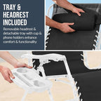 Best Choice Products Set of 2 Extra Wide Adjustable Steel Mesh Zero Gravity - Image 8