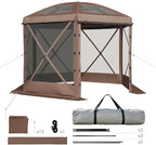 Aoxun 10x10ft Pop Up Canopy Tent, Screen Tent - Image 6