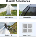 Alvantor Pop Up Screen House Tent, Instant Outdoor Gazebo - Image 8