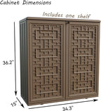 Mrosaa Indoor Outdoor Storage Cabinet Waterproof - Image 3