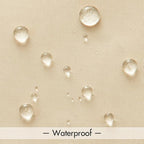MIULEE Cream Beige Waterproof Outdoor Sheer Curtains - Image 3
