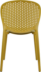 2xhome Set of 3 Patio Dining Chairs | Modern Stackable Outdoor Pool Side Chair - Image 8