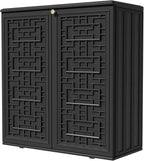 Outdoor Storage Cabinet Waterproof, Resin 62 Gallon Deck Box by KINYING