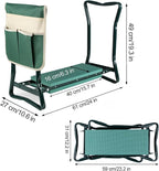 Roixeeds Garden Kneeler and Seat Foldable Gardening Bench Stool - Image 3