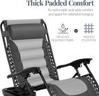Best Choice Products Oversized Padded Zero Gravity Chair, Folding Outdoor Patio - Image 5
