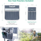 TomCare Garden Kneeler and Seat, Sturdy Garden Bench, Foldable Garden Stool | - Image 6