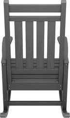 SERWALL Outdoor Rocking Chair Set of 2, HDPE Rocking Chairs - Image 7