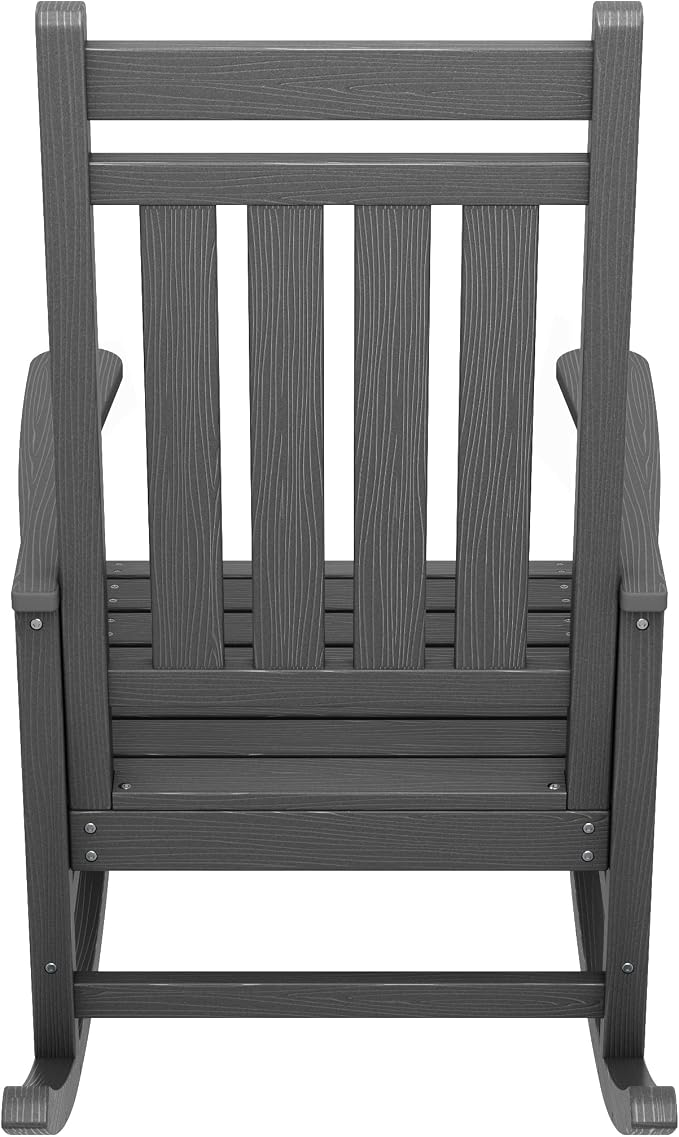 SERWALL Outdoor Rocking Chair Set of 2, HDPE Rocking Chairs - Image 7