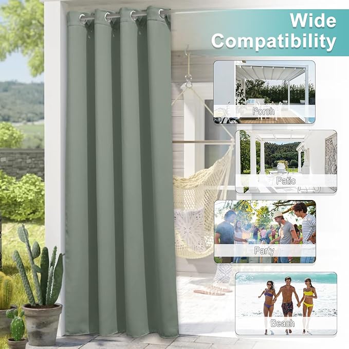 NICETOWN 2 Panels Patio Curtains - Image 6