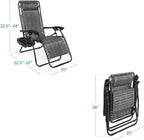 Best Choice Products Set of 2 Adjustable Steel Mesh Zero Gravity Lounge Chair - Image 3