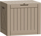 Flamaker Resin Deck Box 40 Gallon Waterproof Outdoor Storage Box | Indoor by Flamaker