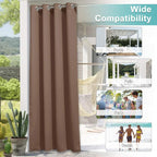 NICETOWN 2 Panels Outdoor Curtains - Image 6