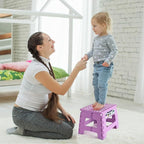 Delxo 9 Inch Kids Step Stool, 300 Lbs Folding Step Stool - Image 8