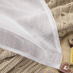 MIULEE White Waterproof Outdoor Sheer Curtains - Image 7
