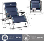 Timber Ridge Oversized Zero Gravity Chair, 33In Wide XXL Zero Gravity Reclining - Image 3