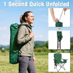 Camping Chairs for Adults, 2 Pack Heavy Duty Folding Chair - Image 4