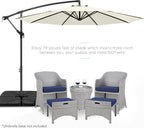 Best Choice Products 10ft Offset Hanging Market Patio Umbrella w/Easy Tilt - Image 2