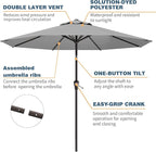 10FT Patio Umbrella, Outdoor Umbrella - Image 2