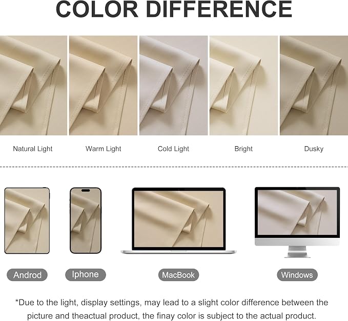 RYB HOME Extra Wide Outdoor Curtains - Image 8