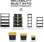 CENTREX 5-Tier Heavy Duty Plastic Storage Shelves - Image 4