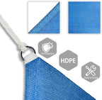 Patio Paradise 19' x 19' x 19' Sun Shade Sail Triangle Canopy Shade Cloth - Image 3