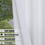 BONZER Waterproof Indoor/Outdoor Curtains - Image 3
