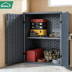 EHHLY Heavy Duty Small Storage Cabinet Outdoor Weatherproof, 14 Cuft Garage - Image 9
