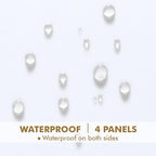 MIULEE White Outdoor Curtain for Patio Waterproof 4 Panels 54 x 90 Inch | - Image 3