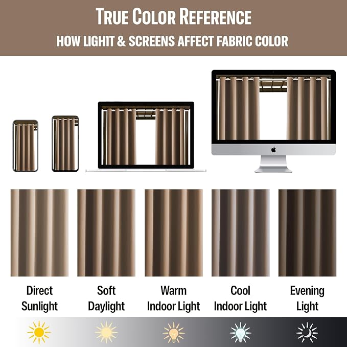 DIVA EN CAMINO DEC Outdoor Patio Curtain Waterproof Darkening Thermal Insulated - Image 6
