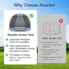 Alvantor Pop Up Screen House Tent, Instant Outdoor Gazebo - Image 2