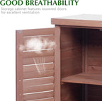 Outdoor Storage Cabinet & Potting Bench Table - Image 6