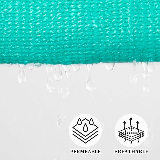 Shade&Beyond Custom Sun Shade Sail 11'x13'x17'TriangleSun Sail Shades Patio UV - Image 3