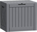 Flamaker Resin Deck Box 40 Gallon Waterproof Outdoor Storage Box | Indoor by Flamaker