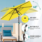 7.5FT Patio Umbrella Table Market Umbrella - Image 4
