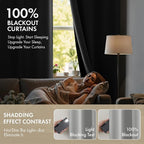 MIULEE Light Grey 90 Inch 100% Blackout Curtains - Image 2