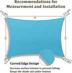 Shade&Beyond 7'x14' Sun Shade Sail Canopy Rectangle, UV Block Breathable Curved - Image 5