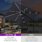 PURPLE LEAF Patio Umbrella Left-right Tilt 10FT - Image 3