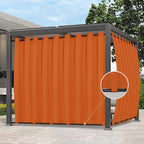 Easy-Going Outdoor Curtains for Patio 1 Panel, 150x96 inch, Weatherproof by Easy-Going