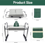 Garden Kneeler and Seat with 11.5" Wide Pad, Foldable Garden Stool with 2 Tool - Image 3