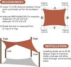 Shade&Beyond 12'x15' Sun Shade Sail Canopy Rectangle, UV Block Breathable - Image 6