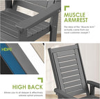 GREENVINES Outdoor Rocking Chairs Set, 2 Rockers w/ 1 Side Table - Image 7