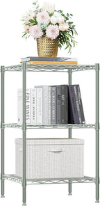 M MZG 750 lbs 3-Shelf Storage Shelves Wire Shelving Unit Standing Metal Rack by MEIGAOPLASTICANDMETALHKCOLIMITED