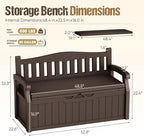 80-Gallon Outdoor Storage Bench - Image 3