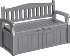 Homall 75 Gallon Outdoor Storage Benches Lockable Deck Box Waterproof | UV by Homall