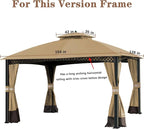 SCOCANOPY Replacement Canopy Cover Compatible withWindsor Gazebo L-GZ717PST-C - Image 5