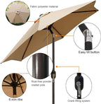 7.5 ft Patio Umbrella, Yard Umbrella, Outdoor Market Umbrella - Image 2
