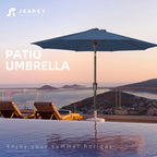 JEAREY 9FT Outdoor Patio Umbrella, Market Umbrella - Image 7
